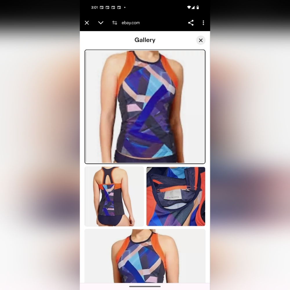 EUC Athleta Bondi Tri Tankini - Size M